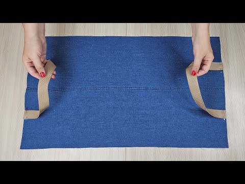 DIY Beach Bag From Old Jeans in 5 Minutes