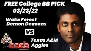 Download Lagu College Basketball Pick - Wake Forest vs Texas Au0026M Prediction, 3/23/2022 Free Best Bets u0026 Odds Thumbnail
