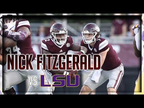 Nick Fitzgerald Highlights vs LSU // 15/23 268 Total Yards, 4 TDs // 9.16.17
