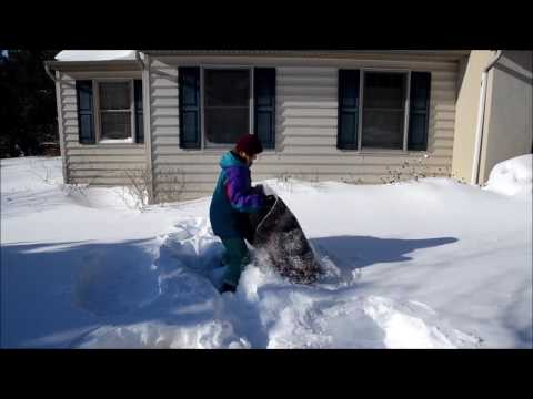Snow Cleaning a Braided Rug 2022
