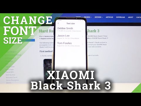 How to Change Font Size in Xiaomi Black Shark 3– Adjust Font Proportions