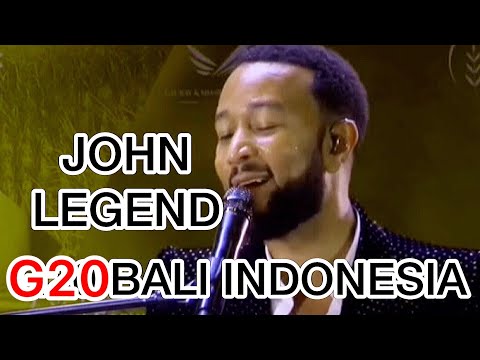 John Legend - Menyanyikan lagu all of me di G20 Bali indonesia