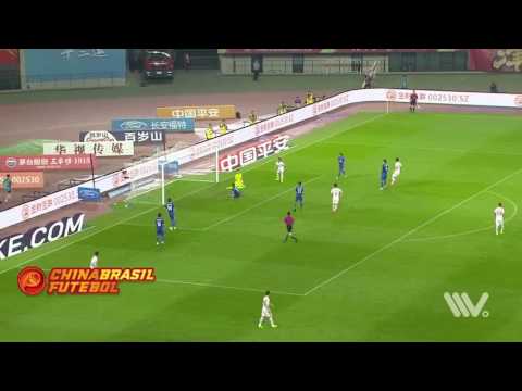2° gol Zhao Xuri - Tianjin Quanjian x Shanghai Shenhua - 17a rodada da Super Liga da China 2017