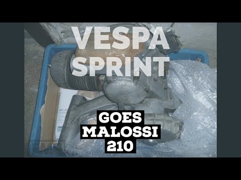 vespa SPRINT 150 goes MALOSSI 210 | rotary valve TUNING | FMP-Solid PASSion |