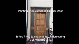 Painting over a varnished Door