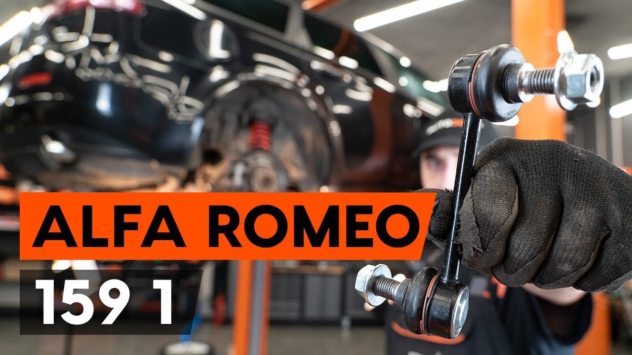 Kaip pakeisti Alfa Romeo 159 Sportwagon stabilizatoriaus traukės: galas - keitimo instrukcija