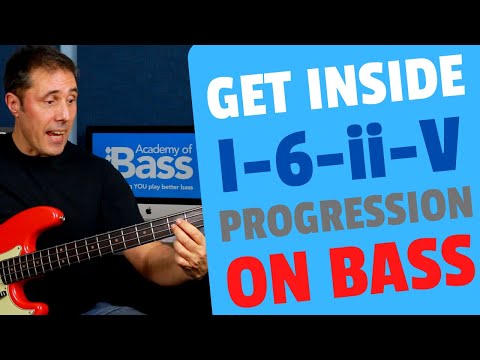 7 Easy ways to MASTER playing over the I-VI-II-V Chord Progression on Bass (#25)