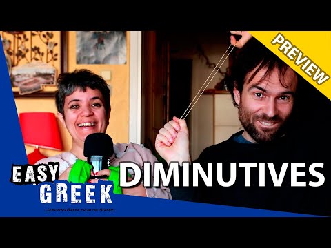 How to form dimunitives in Greek (PREVIEW) | Super Easy Greek 24