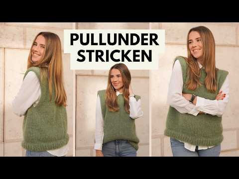 Pullunder stricken mit der Addi Express Kingsize - Strickanleitung