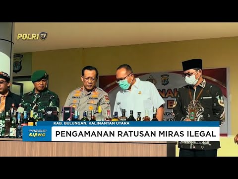PEMUSNAHAN BARANG BUKTI NARKOBA DAN RATUSAN BOTOL MINUMAN KERAS BERBAGAI MEREK OLEH POLDA KALTARA