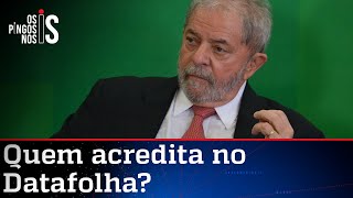 Lula já é presidente no Datafolha