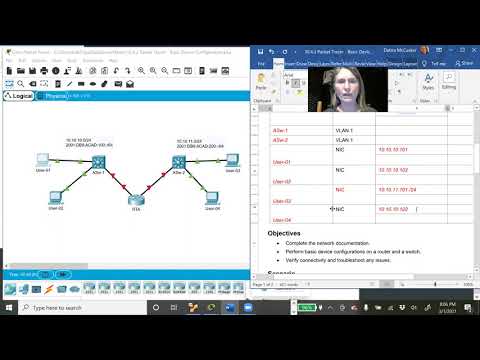 Packet Tracer 10.4.3 Basic Device Configuration
