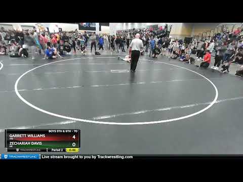 70 Lbs Champ. Round 1 - Zechariah Davis, NE Vs Garrett Williams, MN 28f9