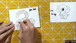 Repair man | Hướng dẫn cách cắt dán và cách vẽ đồ vật, con vật đơn giản bằng giấy: CON LỢN BÉO