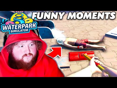 Best of CaseOh Waterpark Simulator! (FUNNY MOMENTS) #1