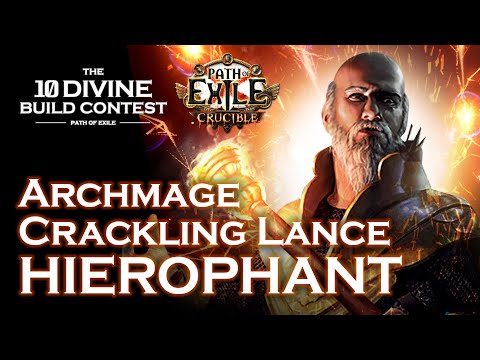 15M DPS! Archmage Crackling Lance Hierophant | 10 DIVINE BUILD CONTEST | PoE 3.21