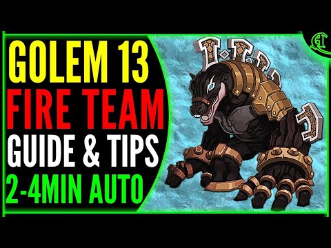 Golem 13 Auto Team (Guide & Tips) Epic Seven G13 Epic 7 PVE Gameplay Review E7 [Mono Fire] Video