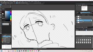 液タブお絵描き成長日記　二日目　一本飲み終わったら寝る。