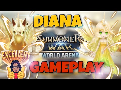 Diana Gameplay in World Arena - Summoners War