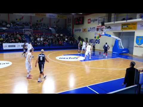 Zadnjih 30 sekund tekme Helios Domžale - Hopsi Polzela (73:75)