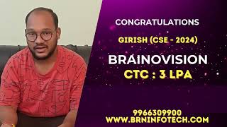 SOFTWARE ENGINEER | 25,000 SALARY | Girish (CSE - 2024)