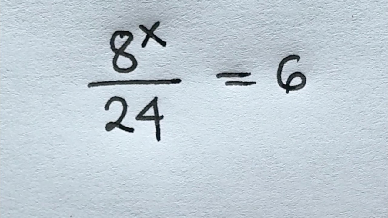 Solve for x in this nice exponential equation | Math Olympiad Mathematics