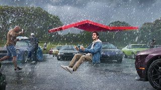 American Family Insurance Man driving an invisible car