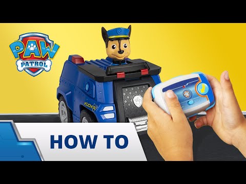 PAW PATROL valdoma transporto priemonė Chase Cruiser, 6054190 video