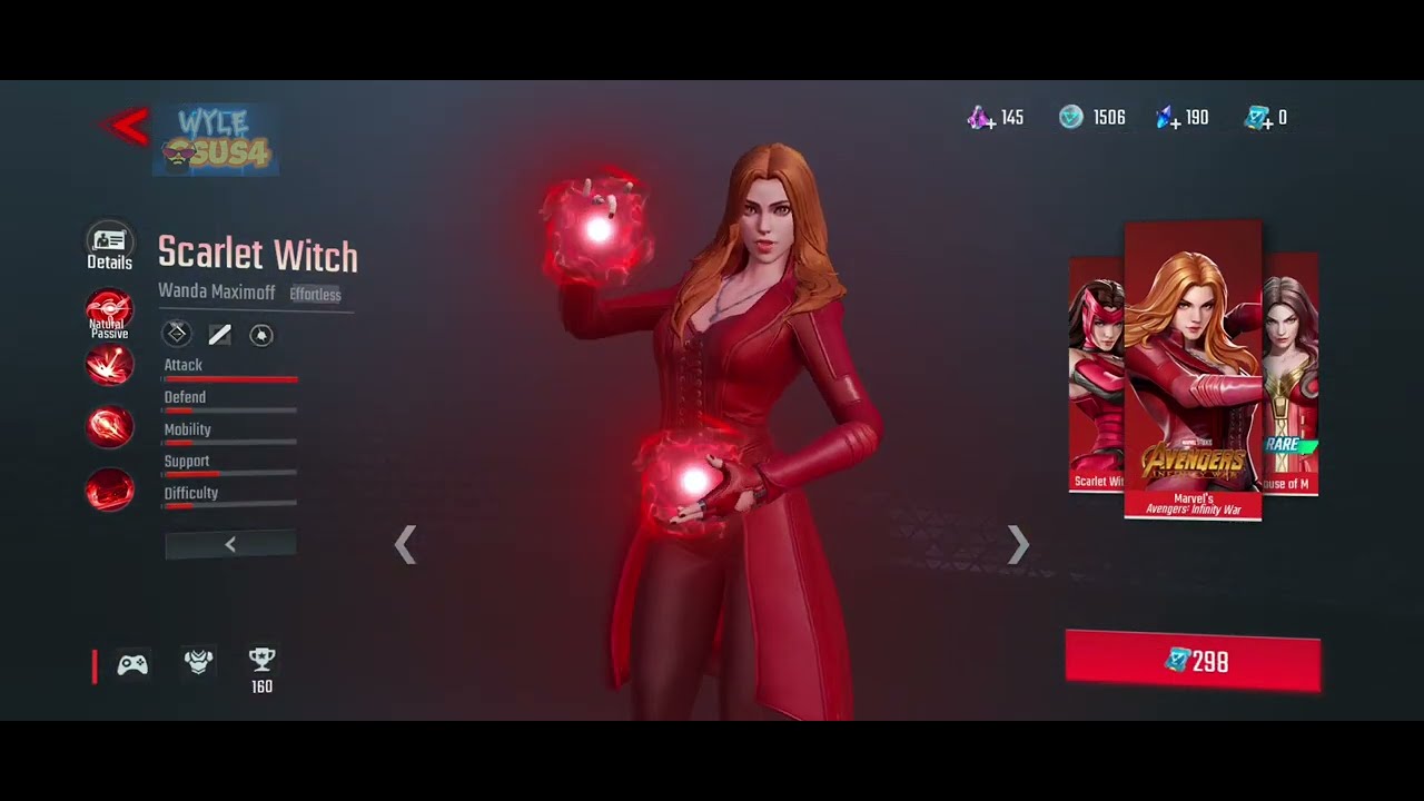 Scarlet witch all skin | marvel super war | this clip save before closing #wandamaximoff #marvel