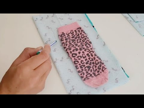 Socken - Nähen ohne Schnittmuster - super einfach - Anfänger - Nähtinchen #diy #upcycling