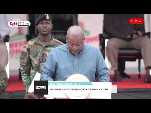 #ResettingGhana Tour: President Mahama Visits Volta Region | Key Development Projects Under Review