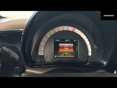 Smart Fortwo 2018 0.9 Turbo Acceleration 0-100 km/h & 0-118 km/h