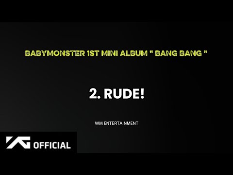 BABYMONSTER Releases Official Audio for 'RUDE!' on YouTube