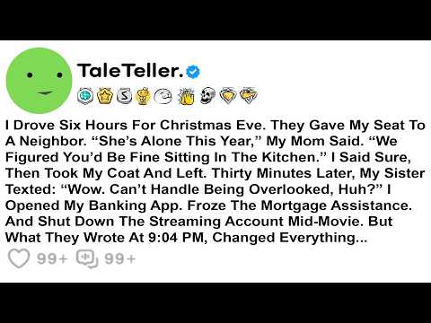 I Drove Six Hours For Christmas Eve. They Gave My Seat To A Neighbor. “She’s Alone This Year,”