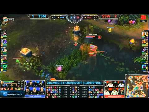 LMHT [03-10-2014]  SSW vs TSM - Chung Kết Thế Giới Mùa 4 - Tứ Kết 1 - Trận 4