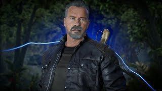MORTAL KOMBAT 11 Every Terminator T-800 Intro and Interaction
