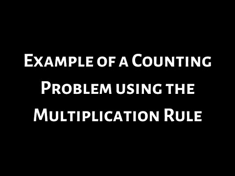 #12. Example of a Counting Problem using the Multiplication Rule