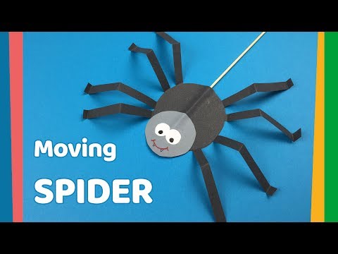 DIY for kids Moving Spider craft | Very easy and fun craft