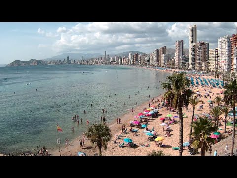Benidorm Live Beach Cam 🇪🇸 Streamed 8th October 2023 (3-LD)
