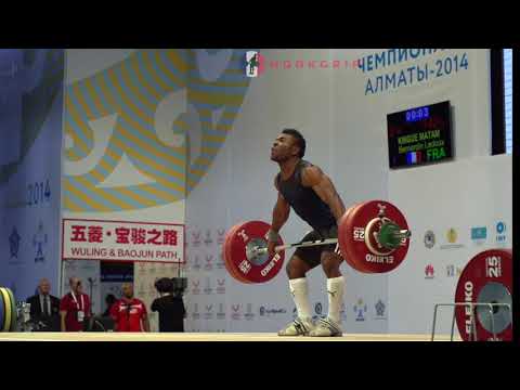 Bernardin Kingue Matam (69) - 138kg & 142kg Snatches @ 2014 Senior World Championships