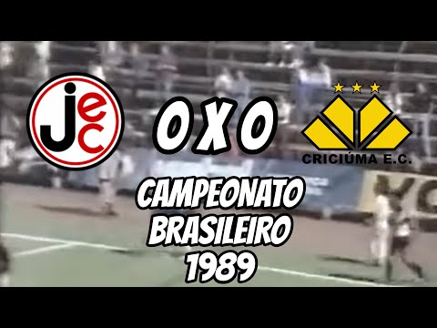 🟥 JOINVILLE 0 x 0 CRICIÚMA | SÉRIE B 1989 | ERNESTO SCHLEMM SOBRINHO ERNESTÃO | MOMENTOS FINAIS