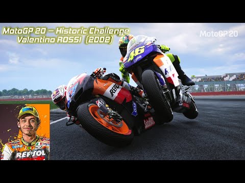 MotoGP™20 Historic Challenge #1 - Valentino ROSSI (2002, Intermediate Difficulty) #MotoGP20