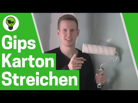 Gipskarton Streichen ✅ ULTIMATIVE ANLEITUNG: Wie Rigipsplatten an Wand & Trockenbau Decke Malern???