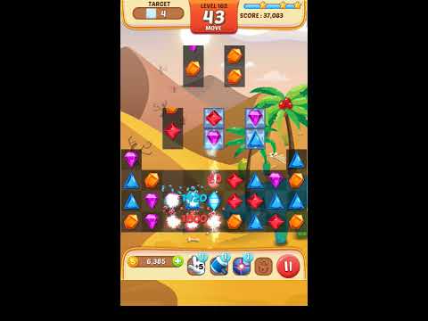 Jewel Match King Level 162 - Walkthrough ( No Booster )