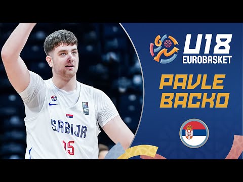 Pavle Backo 🇷🇸 | ALL-STAR FIVE | Full Highlights | FIBA U18 EuroBasket 2025