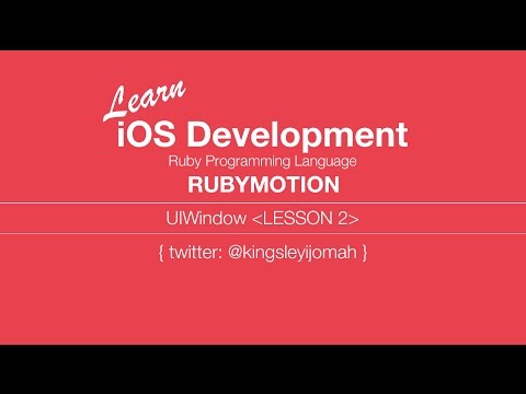 iOS Programming Video Tutorials (RubyMotion - 2)