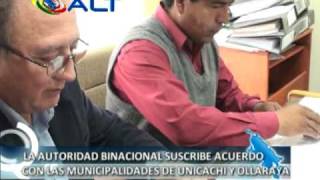 Firma de Convenio con Municipios de Ollaraya y Unicachi