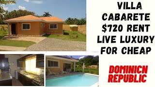 Villa $720/month Rent  in Cabarete D.R | Expat | Sosua | Luxury living for cheaper