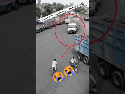 truck accident video 2023 vs bike accident video YouTube shorts #shorts #youtubeshort #viral