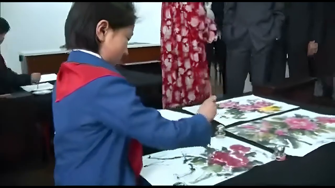 BRUSH PAINTING, DPRK (Enhanced 4K)